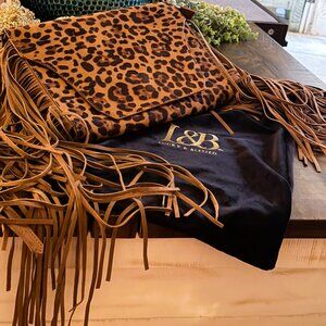 L&B Leopard Print Shoulder Bag/Clutch